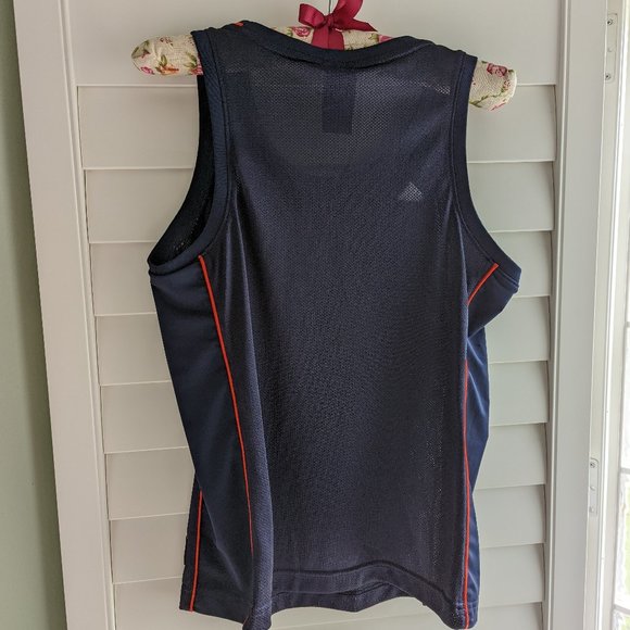 Adidas NBA Basketball Jersey For Her Womens M Navy Mesh Logo Athletic - Picture 2 of 6